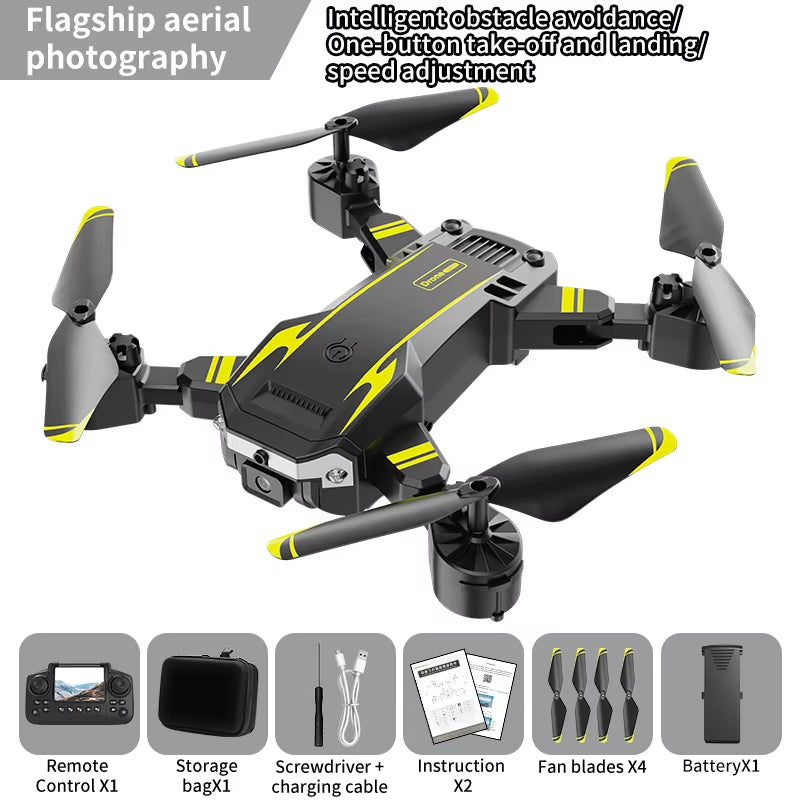 New Hot Sell S6 Drone Profesional 8K 4K HD Camera Optical Flow 5G Control Screen Obstacle Avoidance Quadcopter APRON Kid Gift