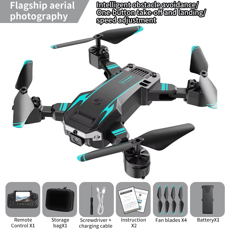 New Hot Sell S6 Drone Profesional 8K 4K HD Camera Optical Flow 5G Control Screen Obstacle Avoidance Quadcopter APRON Kid Gift